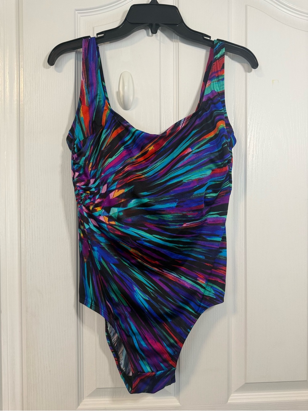 Longitude Women's Twist Drape Tank One-Piece Swimsuit